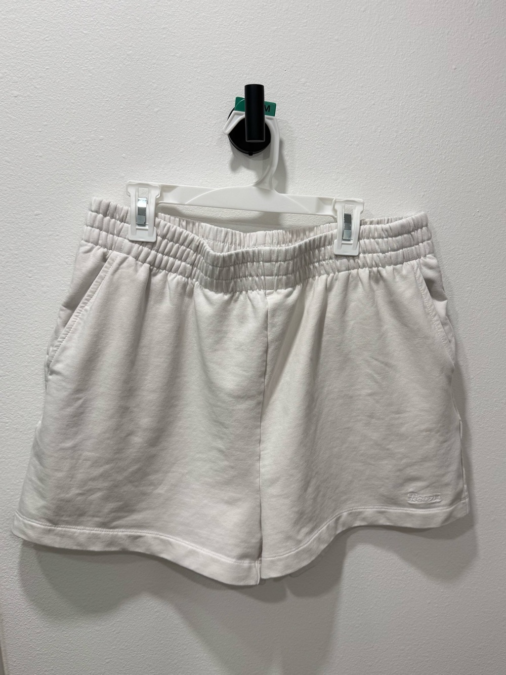 Recess X Zella White Athletic Elastic-Waist Shorts